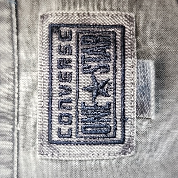 Converse One Star Skater Long Sleeve Button Down Shirt Mens XL Navy/Green/Black - Picture 2 of 7